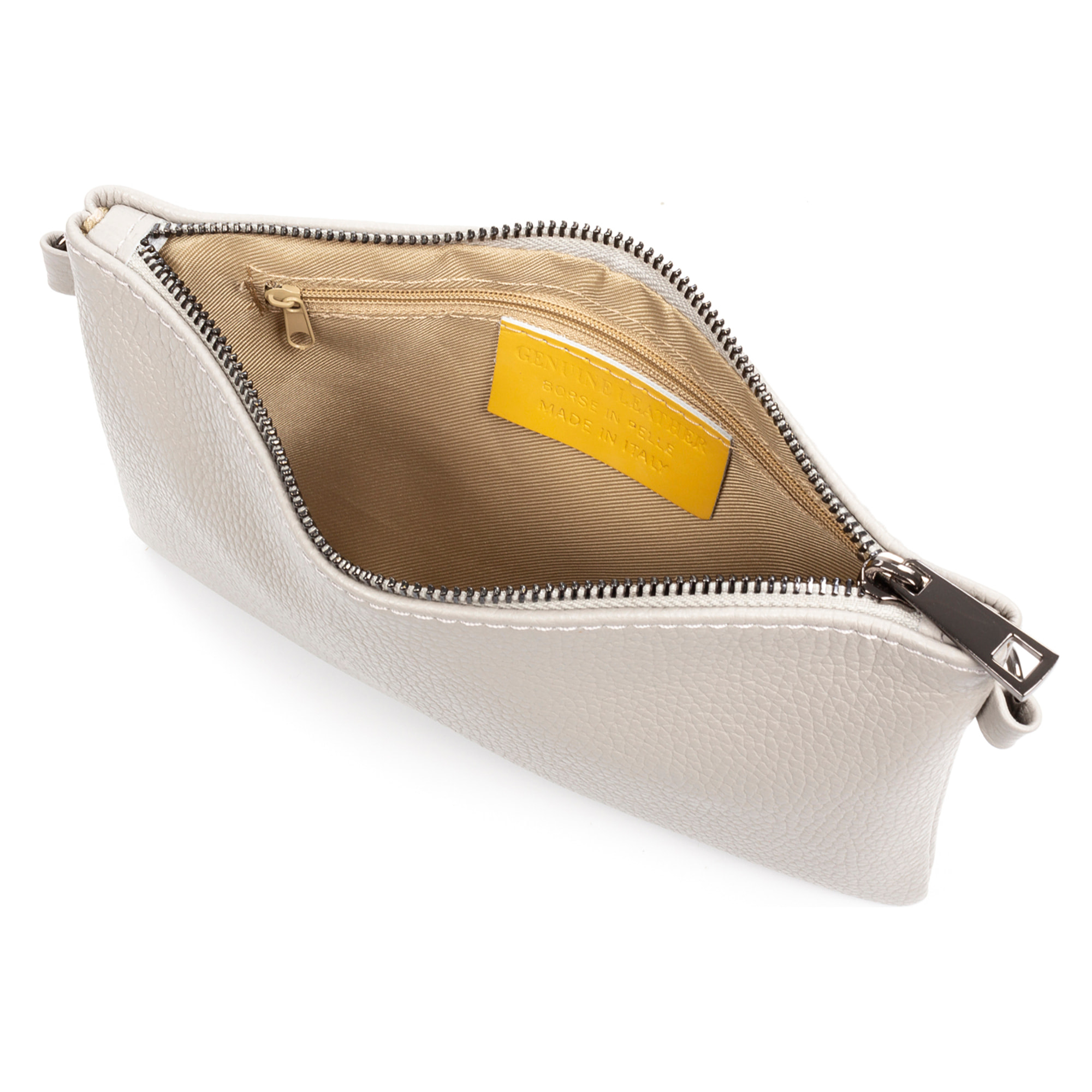 Albenga Borsa a tracolla da donna in pelle autentica rifinitura dollaro