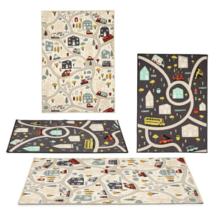 Tappeto circuito infantile 100x140cm. Design casuali.