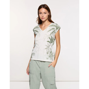 Camiseta Manga Corta Verde - Leaverna