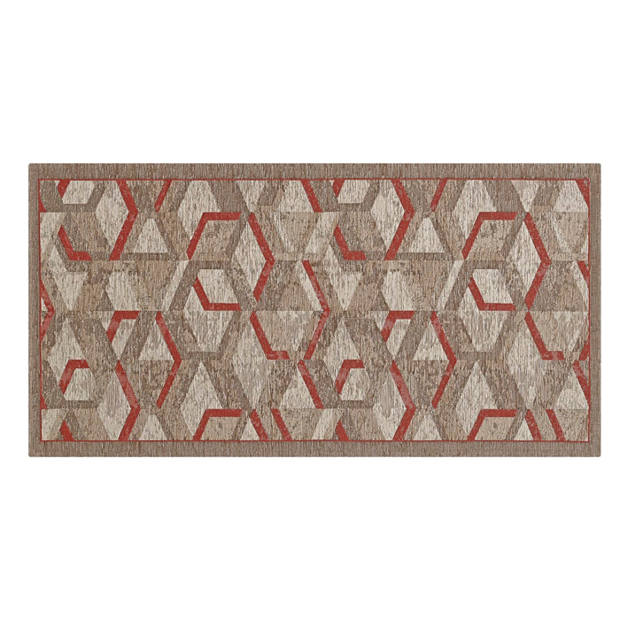 Tappetino Passatoia Per Cucina Fango-Cotto