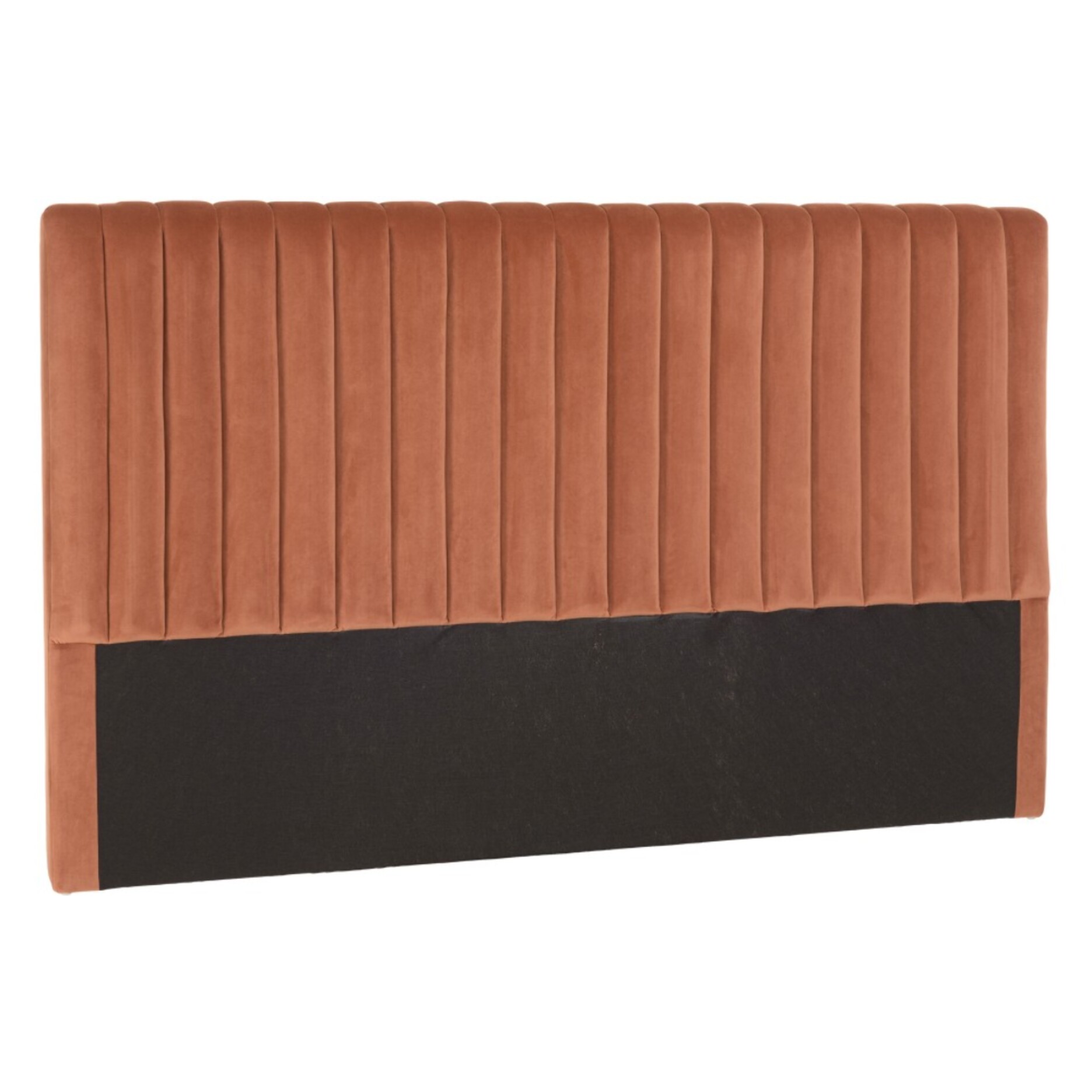 ARTHUR - Tête de lit rembourrée pour lits 160/180cm velours orange