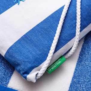 Set 2pc toalla de playa y mochila a juego benetton