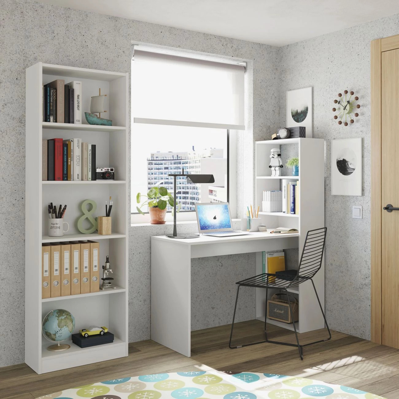 Estantería juvenil Smile Blanco Artik (Blanco Mate)