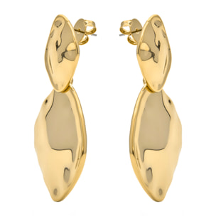 Pendientes acabados en oro amarillo de 18K