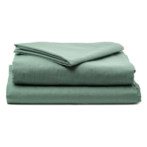 Completo lenzuola in cotone - Verde