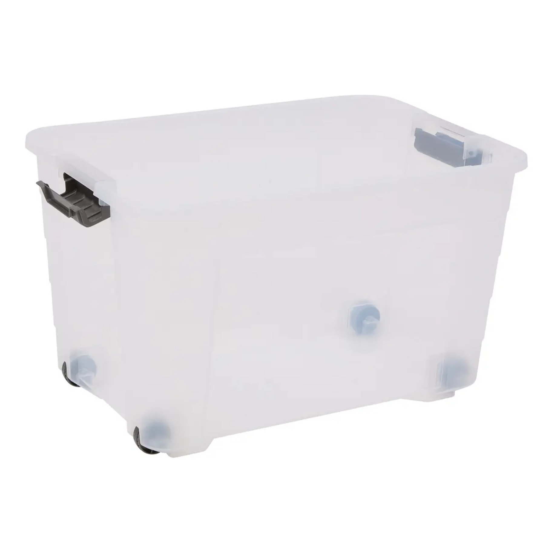 Boîte de rangement rectangulaire Block'it 60L transparent