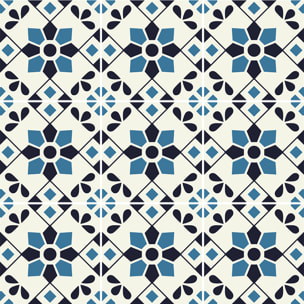 Stickers muraux - Sticker Mural Carrelage adhésif Cuisine Salle de Bain - 9 STICKERS CARREAUX DE CIMENT AZULEJOS ZARIA