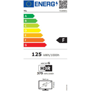 TV QLED TCL MiniLED 75C89B 2024