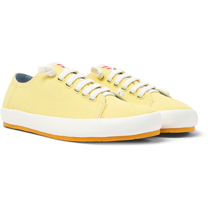 Zapatillas - CAMPER Peu Rambla Vulcanizado - Amarillo - Textil natural (algodón reciclado)