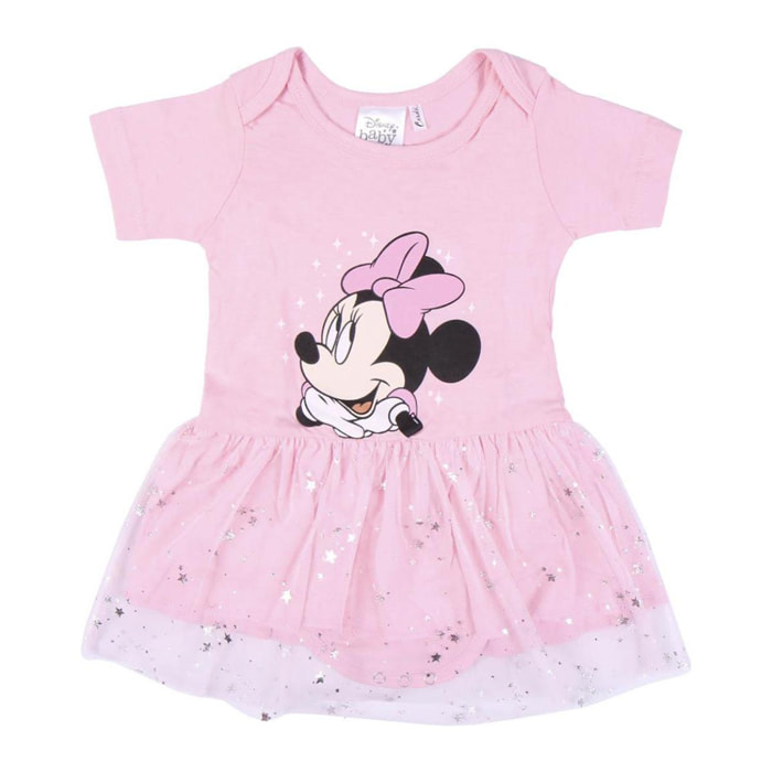 Minnie Set 2 Pezzi con Tulle e Leggings Rosa Lei Disney Multicolor