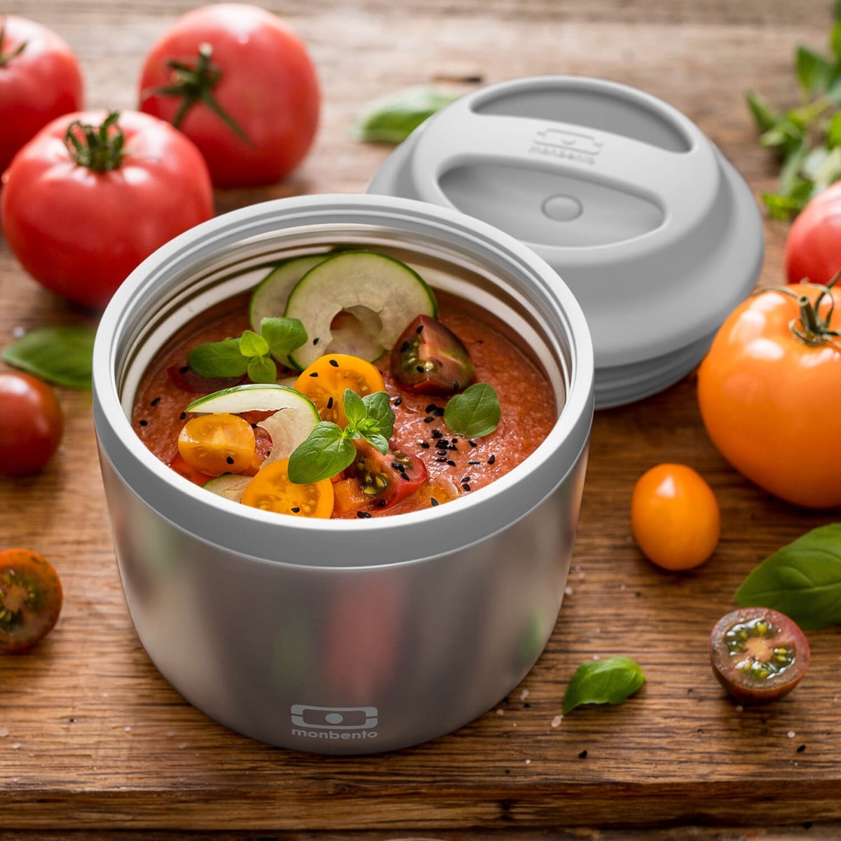 Lunch box isotherme Element 550ml Metallic Argent