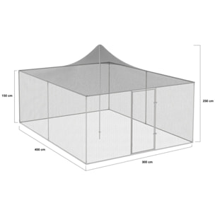 Volière grillagée 12m² - 3x4m