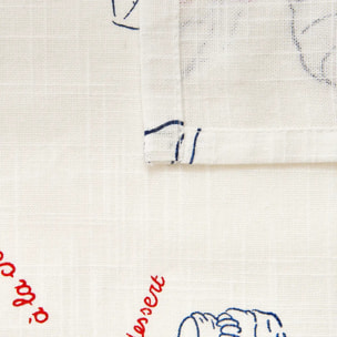 Nappe Fra rectangulaire 140x240cm petit déj