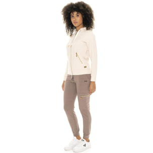 Tuta invernale donna cappuccio e zip Leone 1947 Chic Tones
