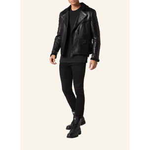 PHILIPP PLEIN Leather Biker GOTHIC PLEIN