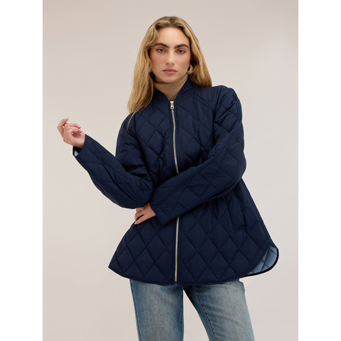 Motivi - Piumino lightweight con fodera a contrasto - Blu