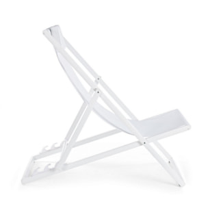 Set di 4 sdraio TAYLOR bianco