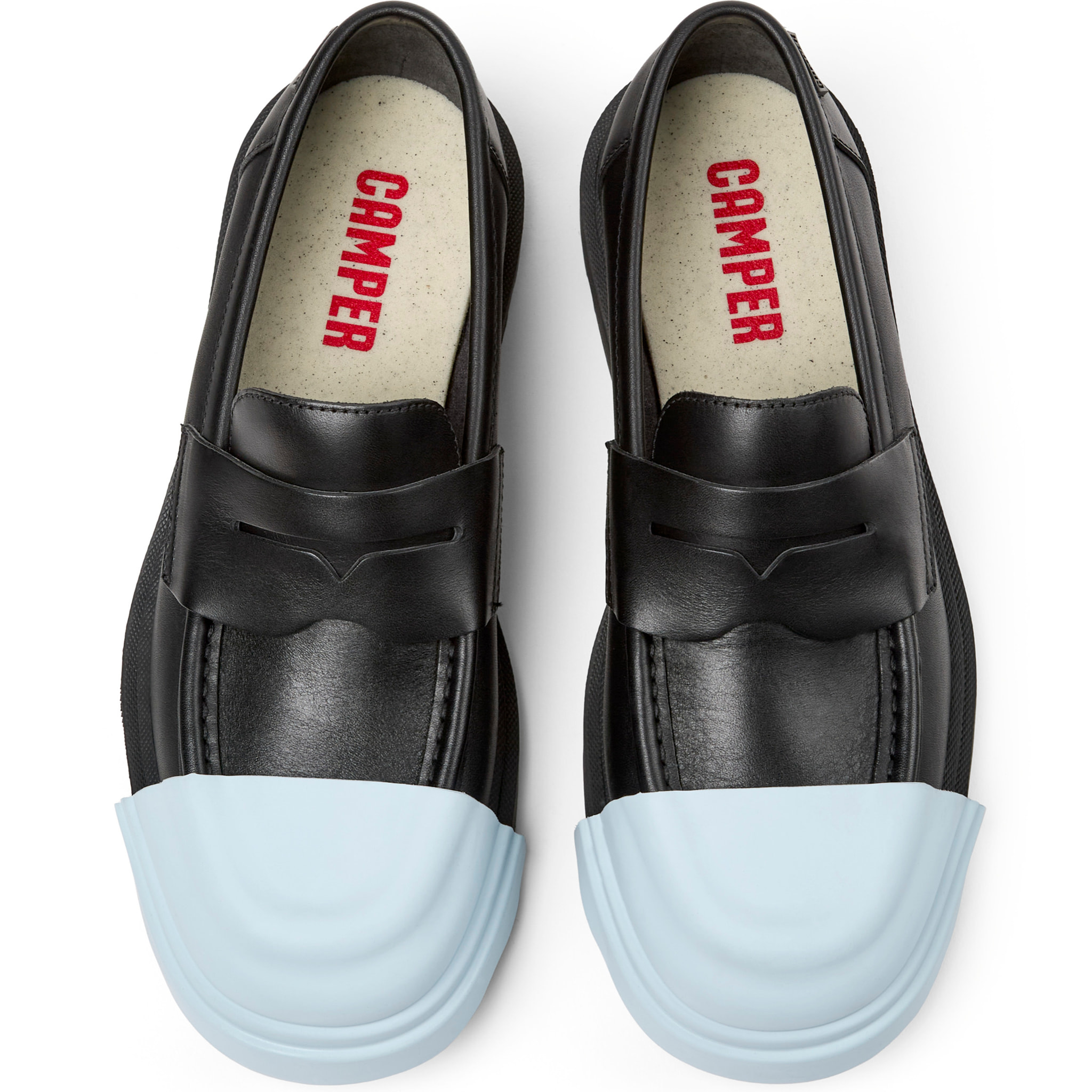 Zapatos de cordones - CAMPER Junction - Negro - Cuero liso