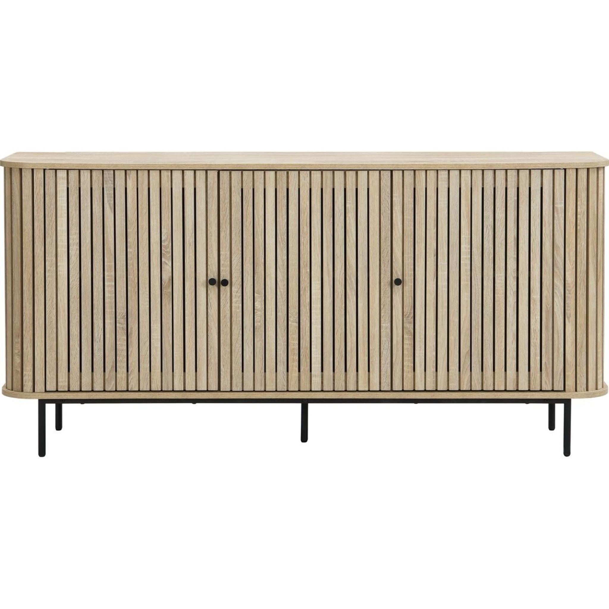 Buffet 3 portes rainurées - SOLNA