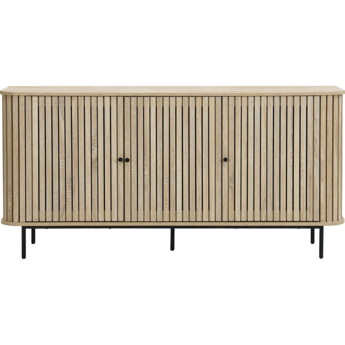 Buffet 3 portes rainurées - SOLNA