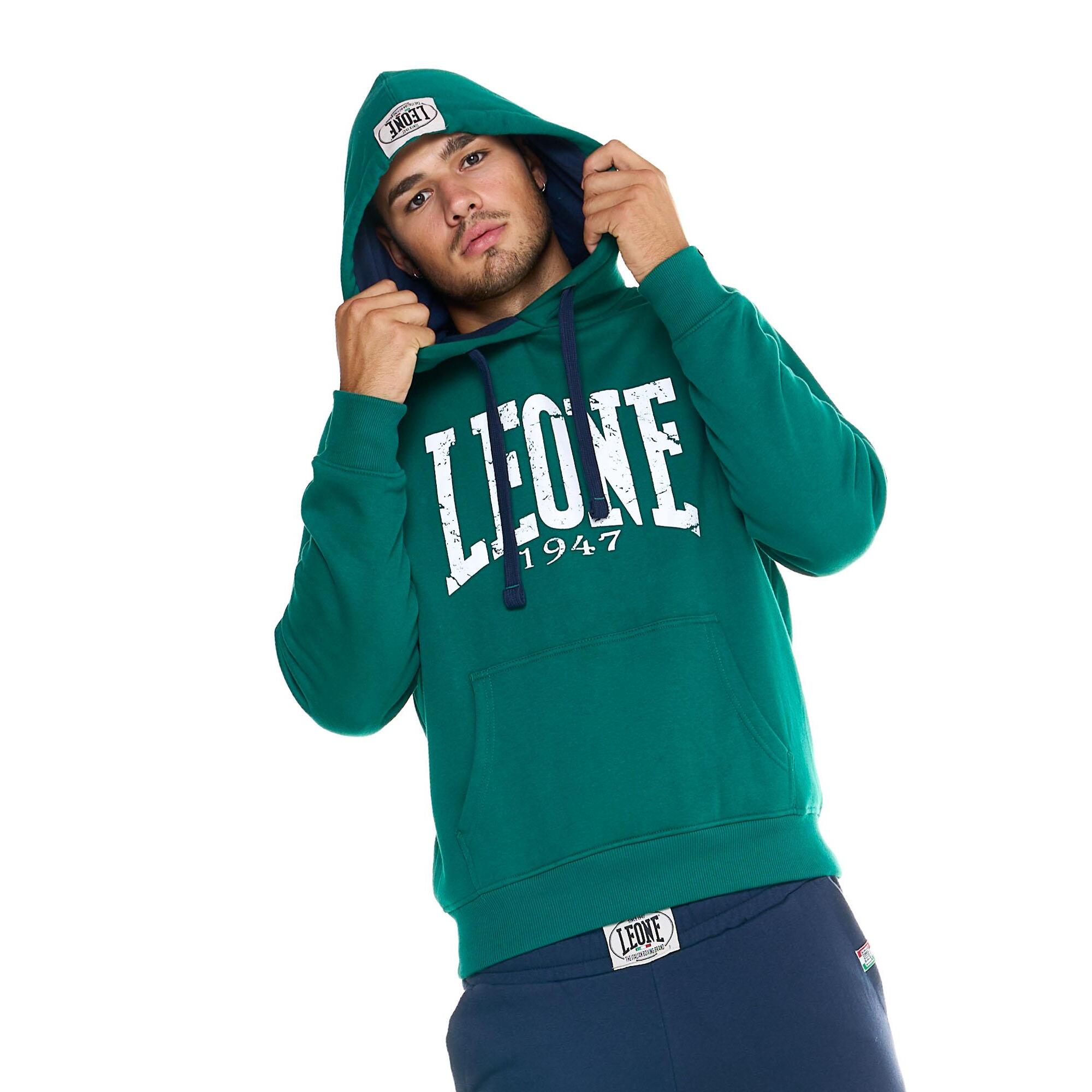 Chándal de invierno cepillado con capucha para hombre Leone Basic Vintage