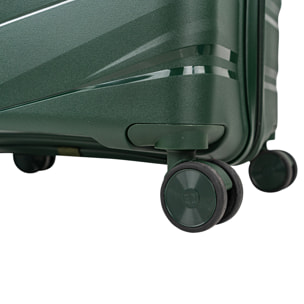 Juego De Maletas Rígidas Pp Jaslen Varese Verde