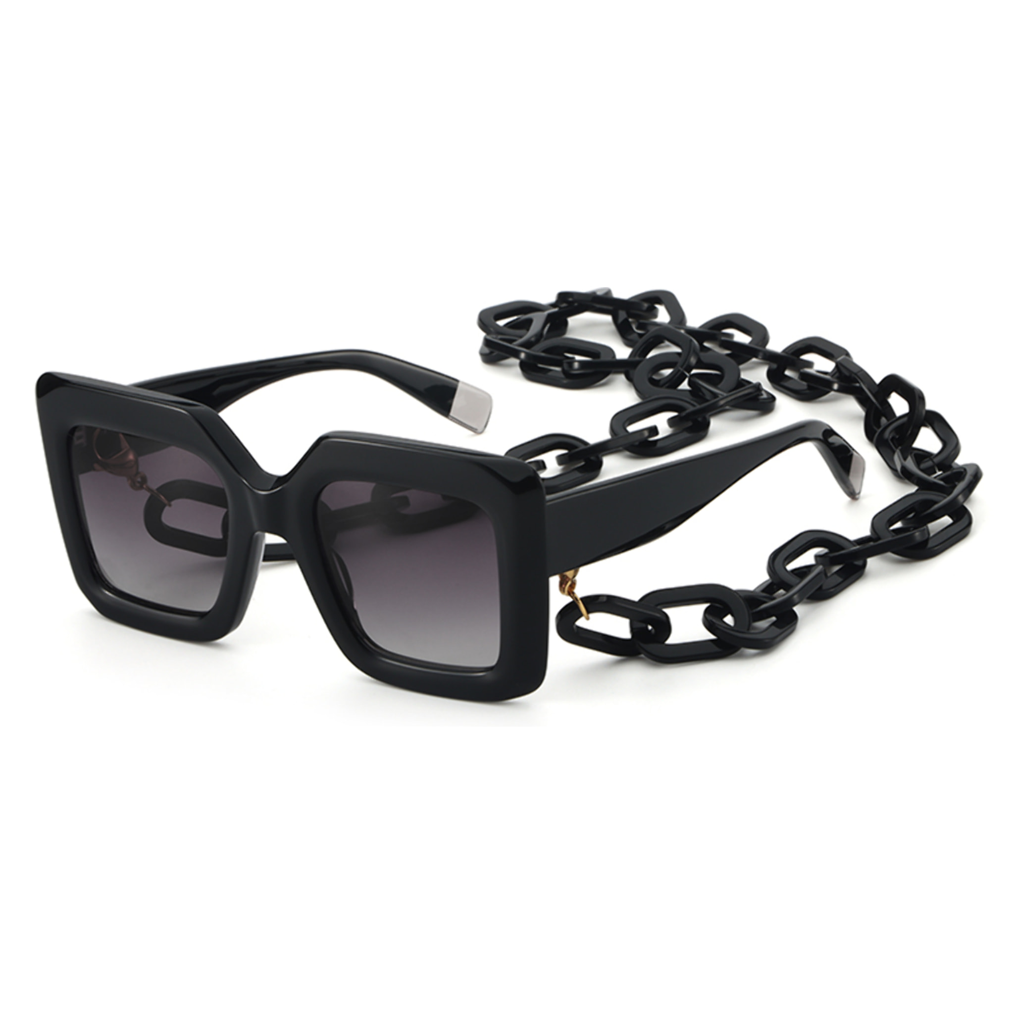 Occhiali da sole OCEAN NEW ERA 5 - montatura nera lucida con lenti grigie sfumate