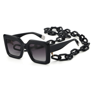 Occhiali da sole OCEAN NEW ERA 5 - montatura nera lucida con lenti grigie sfumate