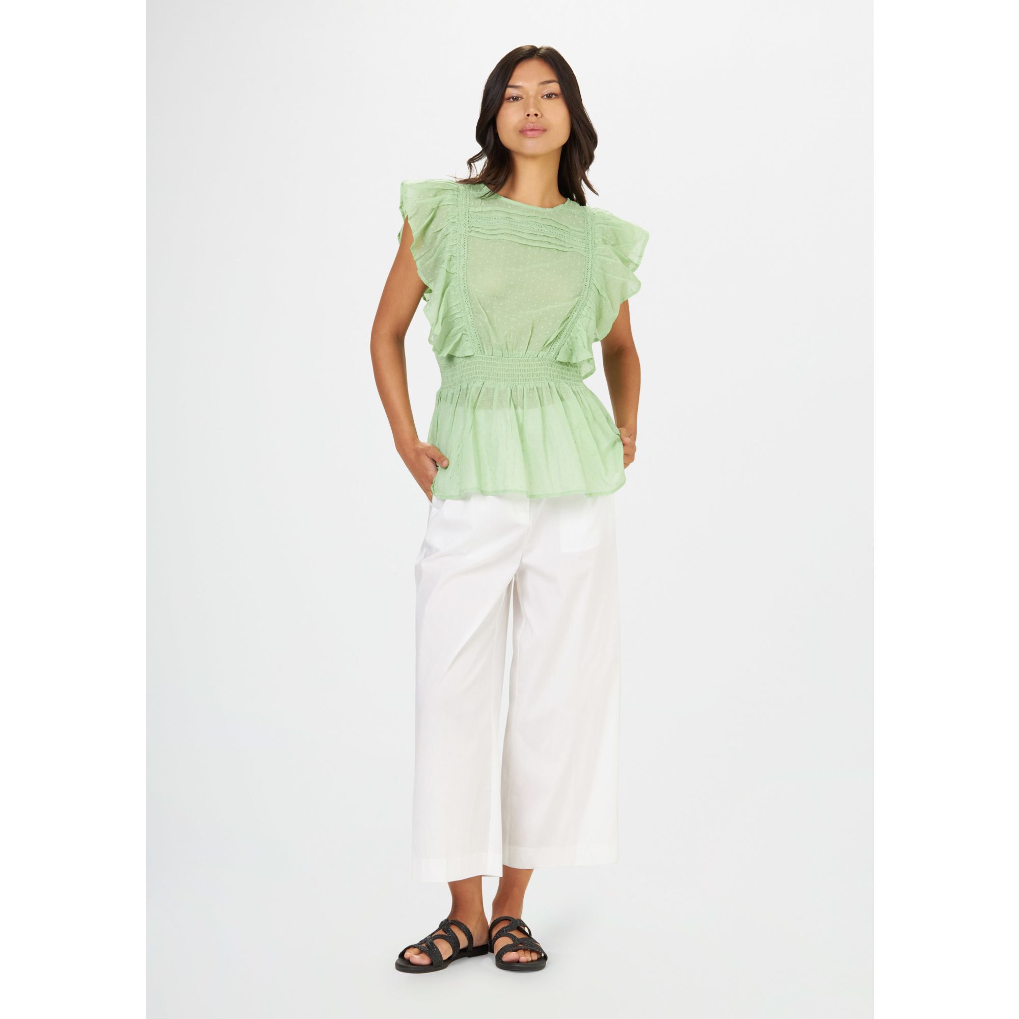 BLUSA VERDE CHIARO CONBIPEL