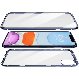 Coque 360 intégrale aimanté bleu alpin et transparente Compatible avec les téléphones de la marque Apple iPhone 13 Pro