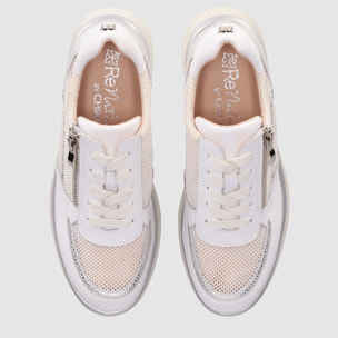 Deportivos de Piel - Blanco - Tacón: 5 cm
