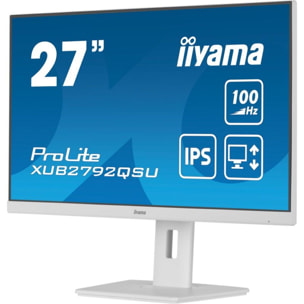 Ecran PC IIYAMA PROLITE XUB2792QSU-W6 27'' Plat IPS