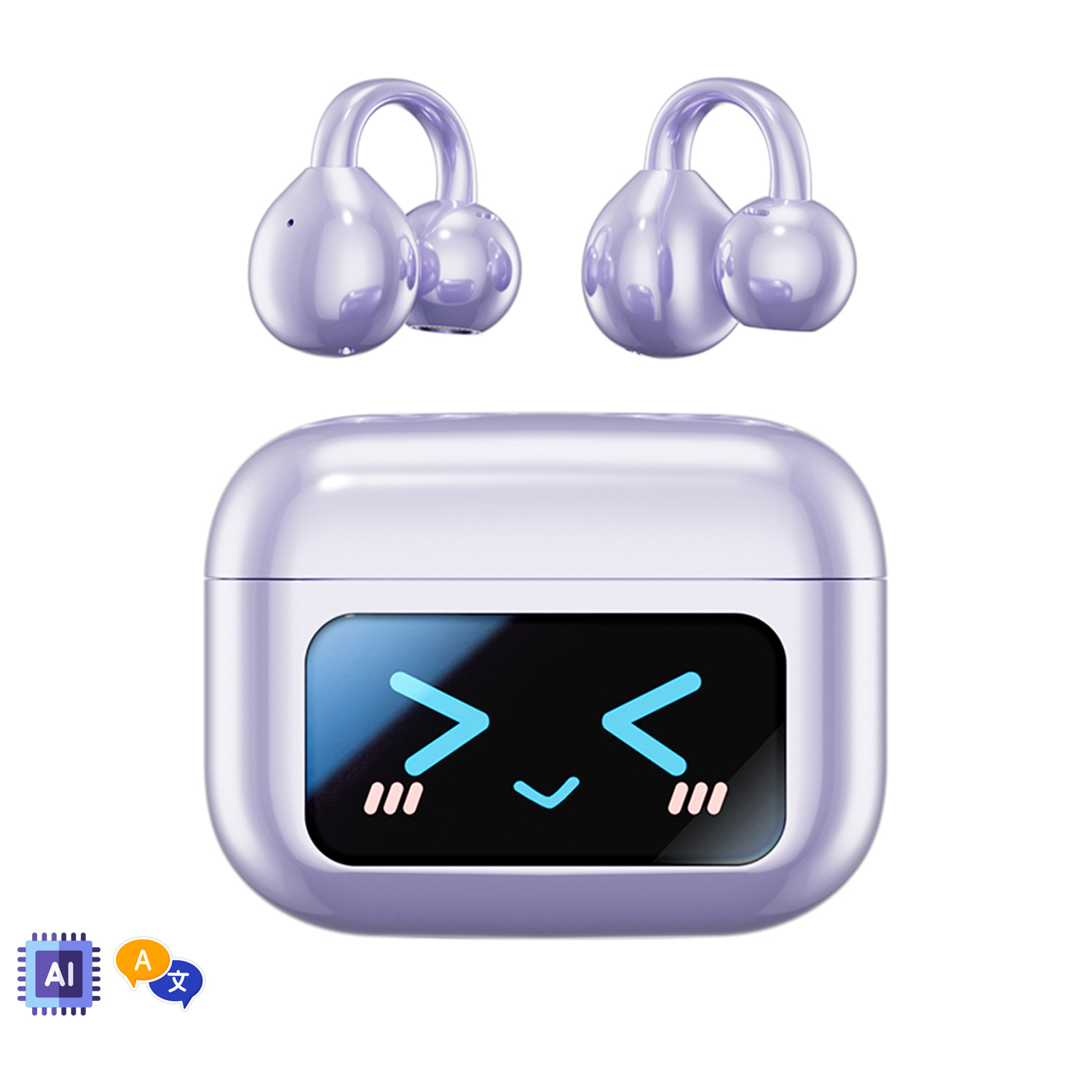 M100 Cuffie Bluetooth 5.4 Aitranslate con suono ACS 360º, suono direzionale. Riduzione del rumore. Traduttore AI.