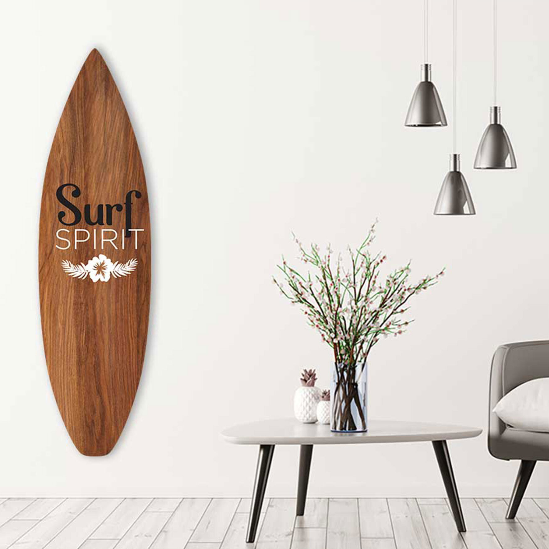 Planche de surf décorative spirit Tableau alu Dibond