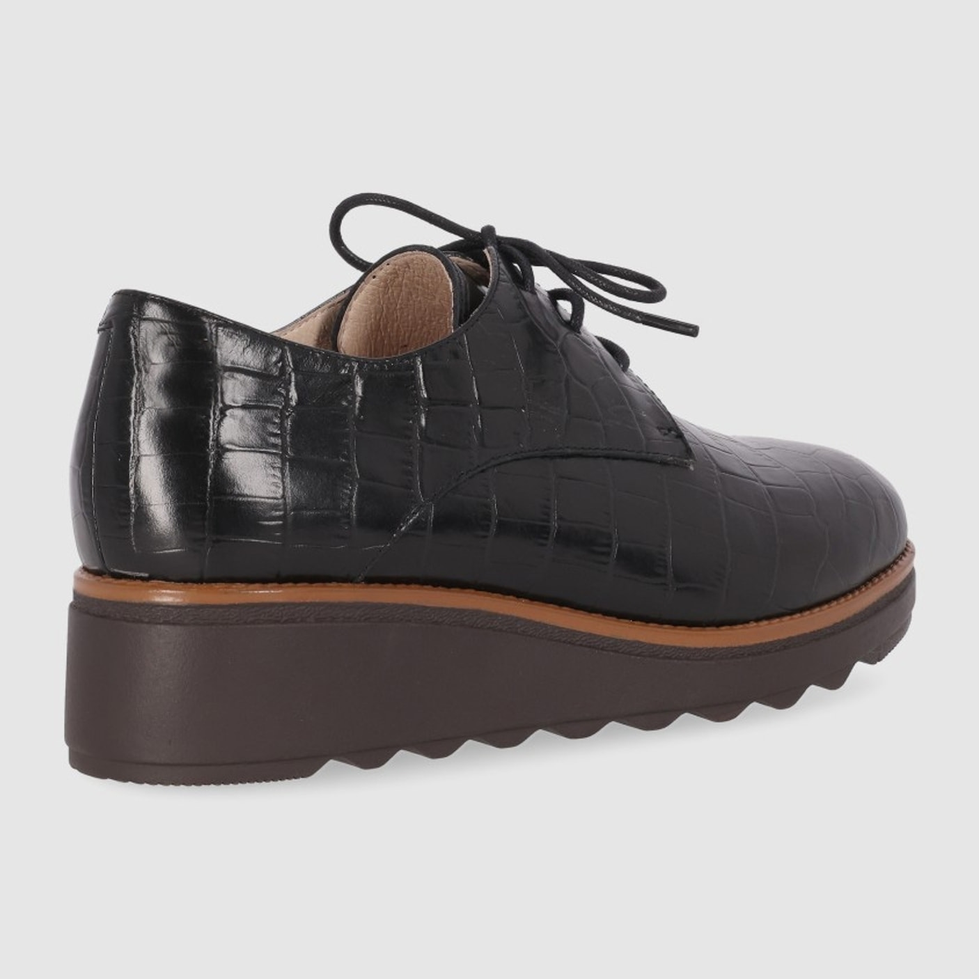 Zapatos de Piel - Negro - Tacón: 5 cm