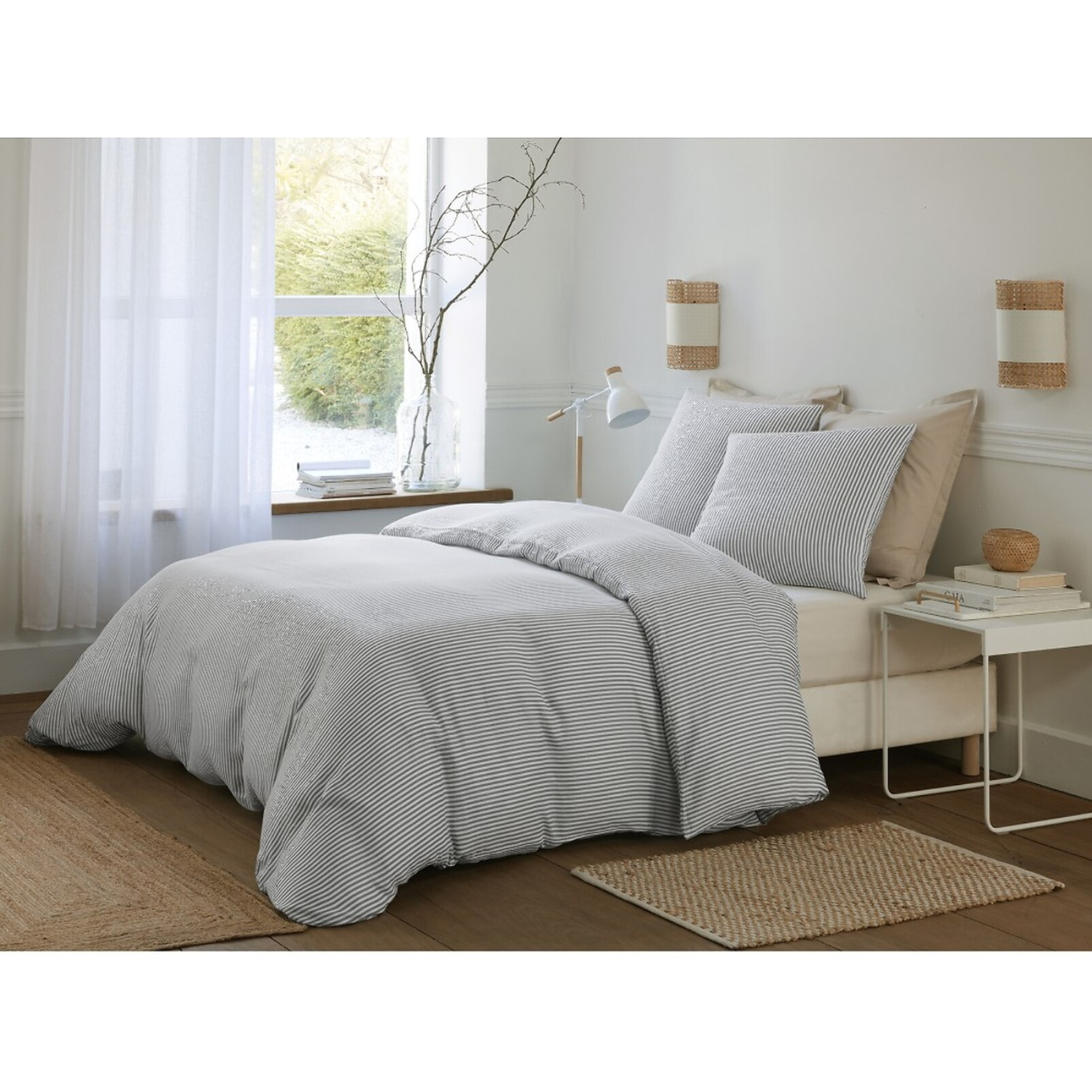 Parure housse de couette 100% gaze de coton imprimé laya