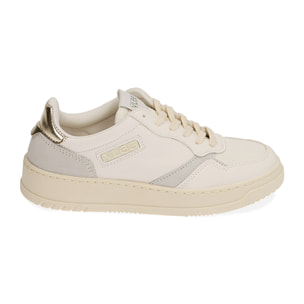 Sneakers bianco/oro