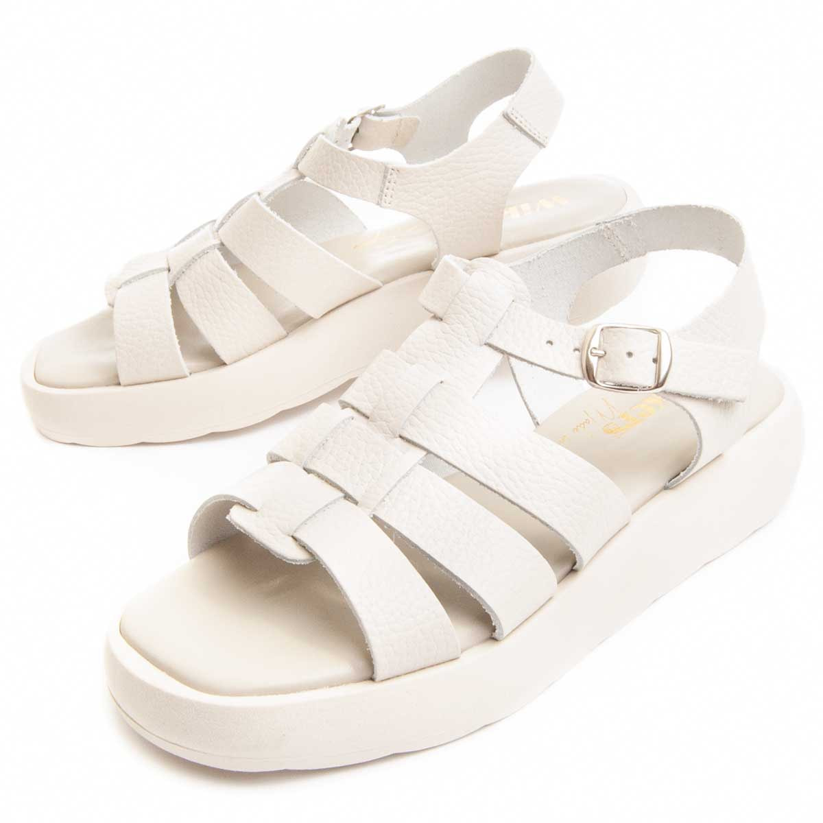 Sandalias de Plataforma - Blanco - Altura: 3 cm