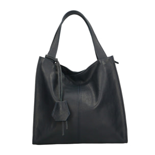 Borsa a spalla da donna - Modello Aelia - Vera pelle - 40.0 x 36.0 x 12.0 cm