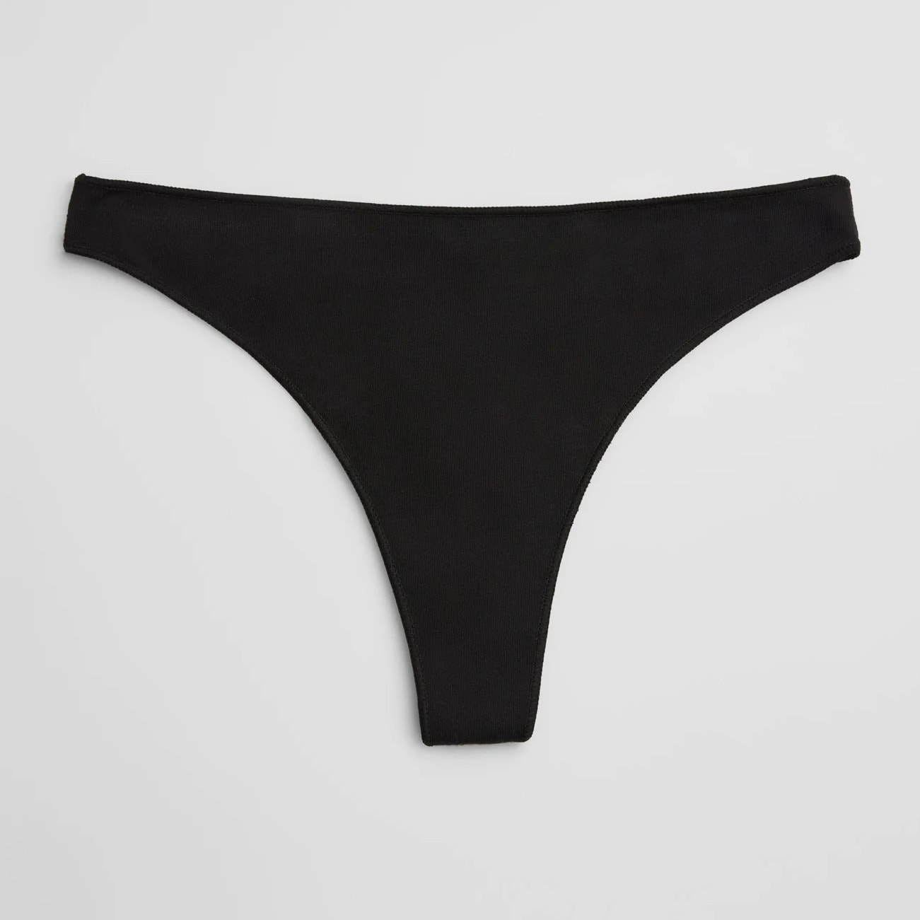 Perizoma basico in cotone nero