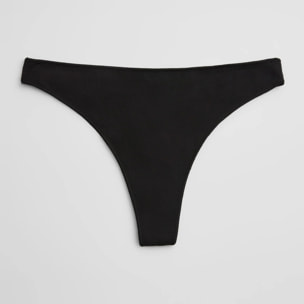 Perizoma basico in cotone nero