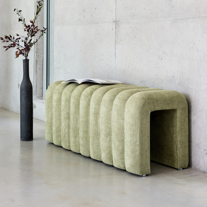 Banc, bout de lit contemporain tissu ITO