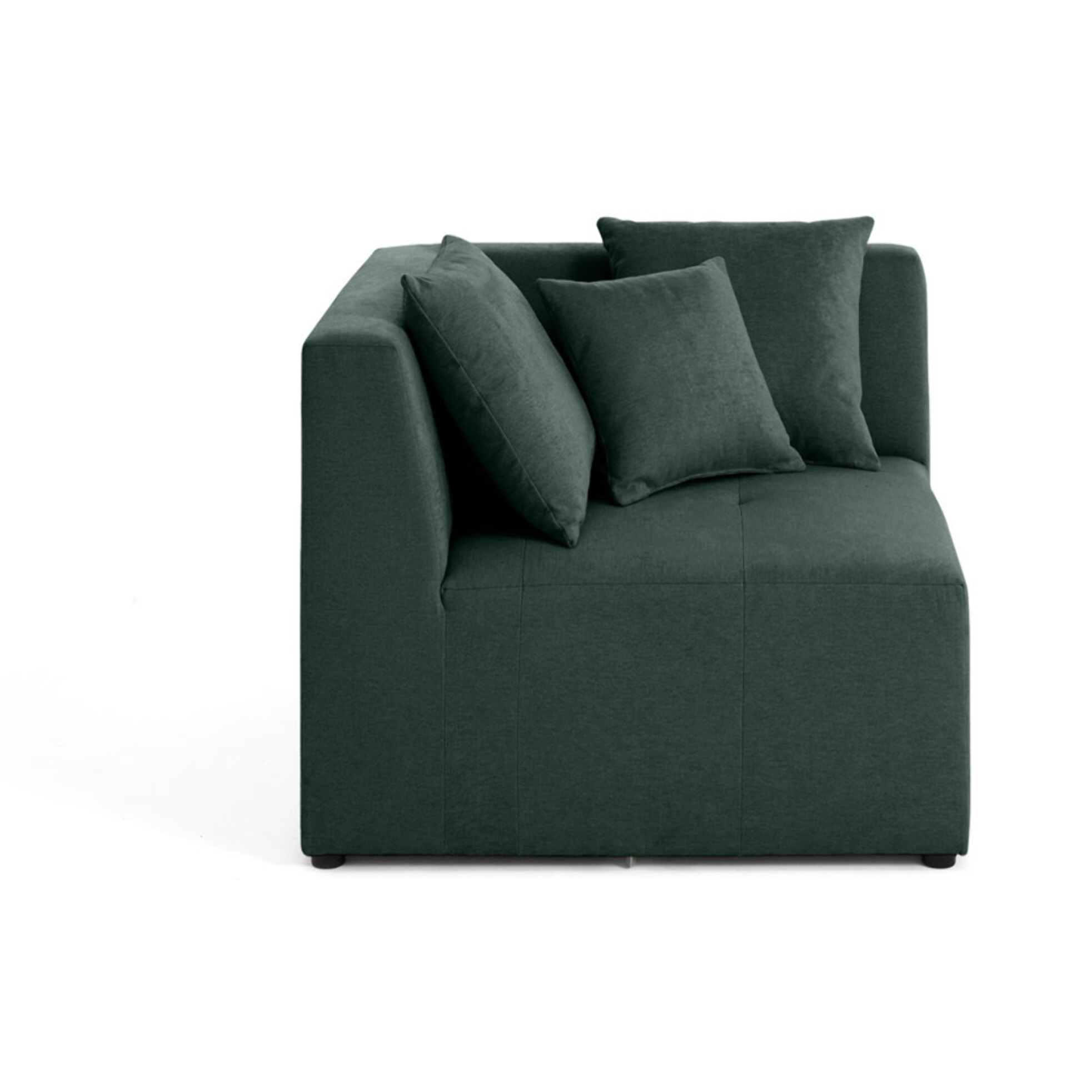Amalfi - module d'angle réversible - en tissu - Vert