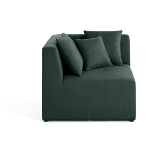 Amalfi - module d'angle réversible - en tissu - Vert