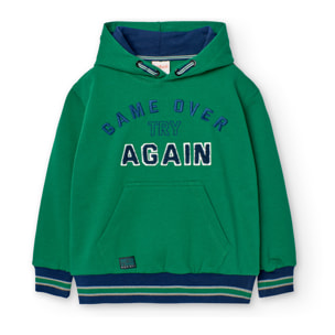 Sudadera felpa con bolsillo de niño -BCI