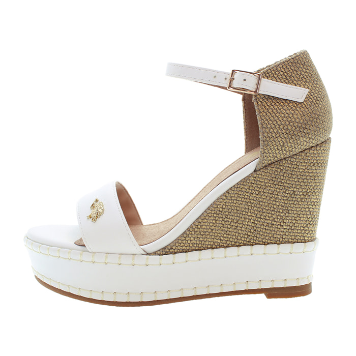 U.S. Polo Assn. - Sandali AYLIN025W/5YC1 in canvas per donna