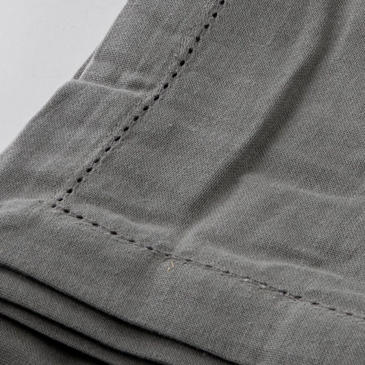 Tovaglia ajour in cotone - GRIGIO SCURO