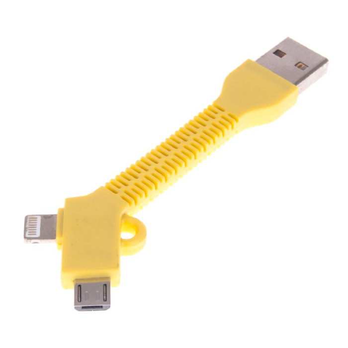 CONNETTORE 2 IN 1 SEMIRIGIDO IP5/6 E MICRO USB