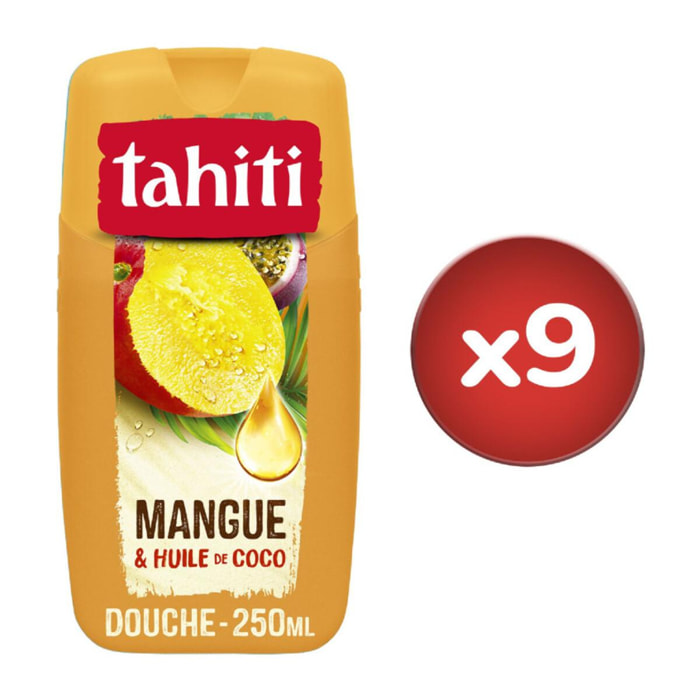 Pack de 3 - Lot de 3 Gels douche Tahiti mangue & huile de coco