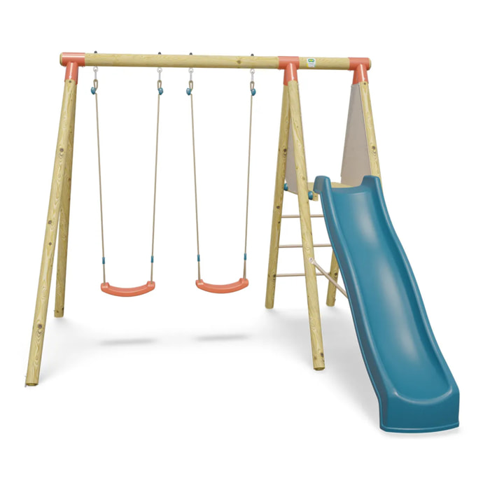 Balançoire en bois 2,30 m Topwood MILU 2 - 4 enfants